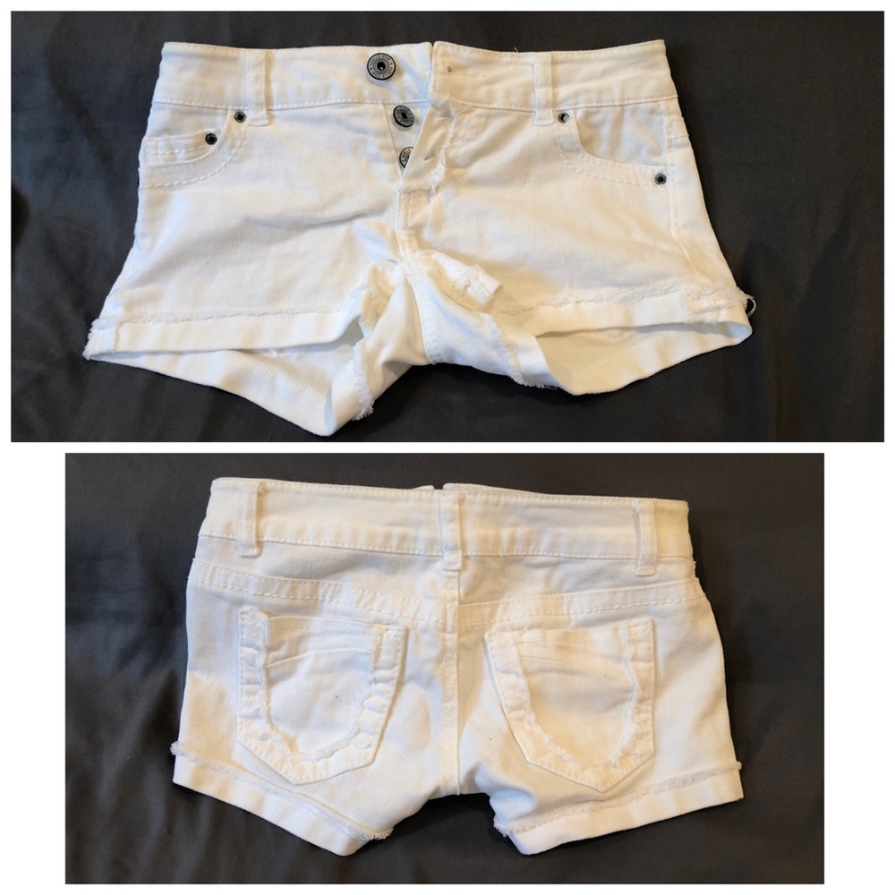 Vanilla Star White Jean Shorts